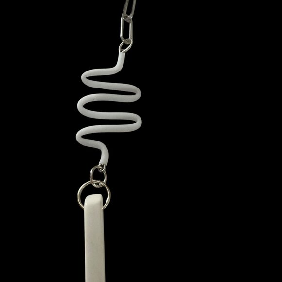 NWT Sylca Handmade Contemporary Art to Wear Reclaimed Materials Pendant - Picture 9 of 13